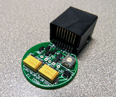 Fully assembled ANST T2 Opto-coupler PCB - Click to embiggen.